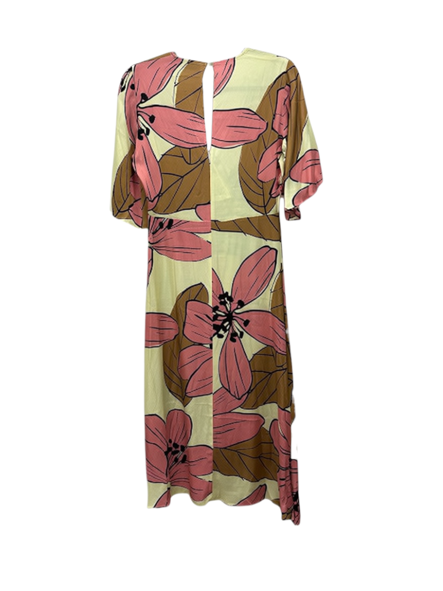 JUCCA Multicolour Floral Print V-Neck Dress – IT 38 — photo 4