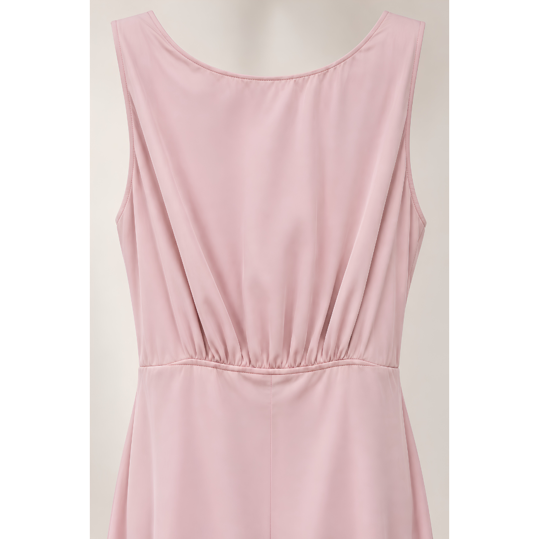 Maids to Measure Rose maxi dress in Blossom pink
