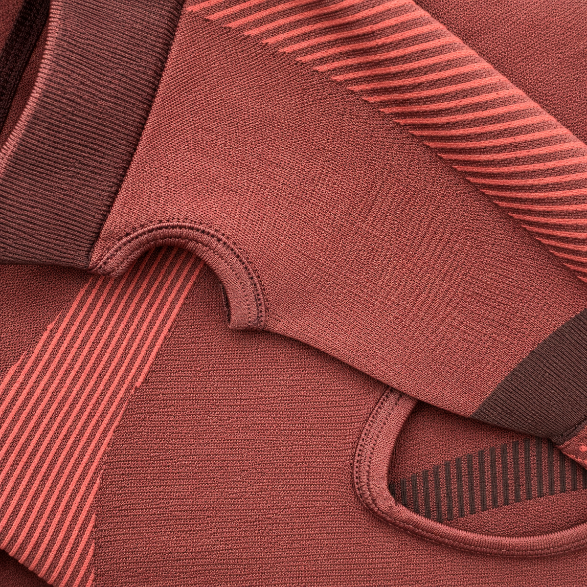 Physiq Apparel Rosewood Red Motion Long-Sleeve Crop Top – L – product image 4
