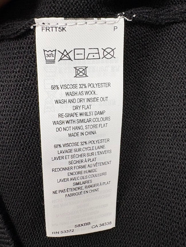 French Connection Black Viscose Turtleneck Jumper –S — photo 6
