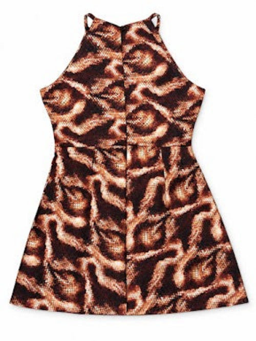 Dancing Leopard Glitter Snake Zeni Short Dress – Size 14