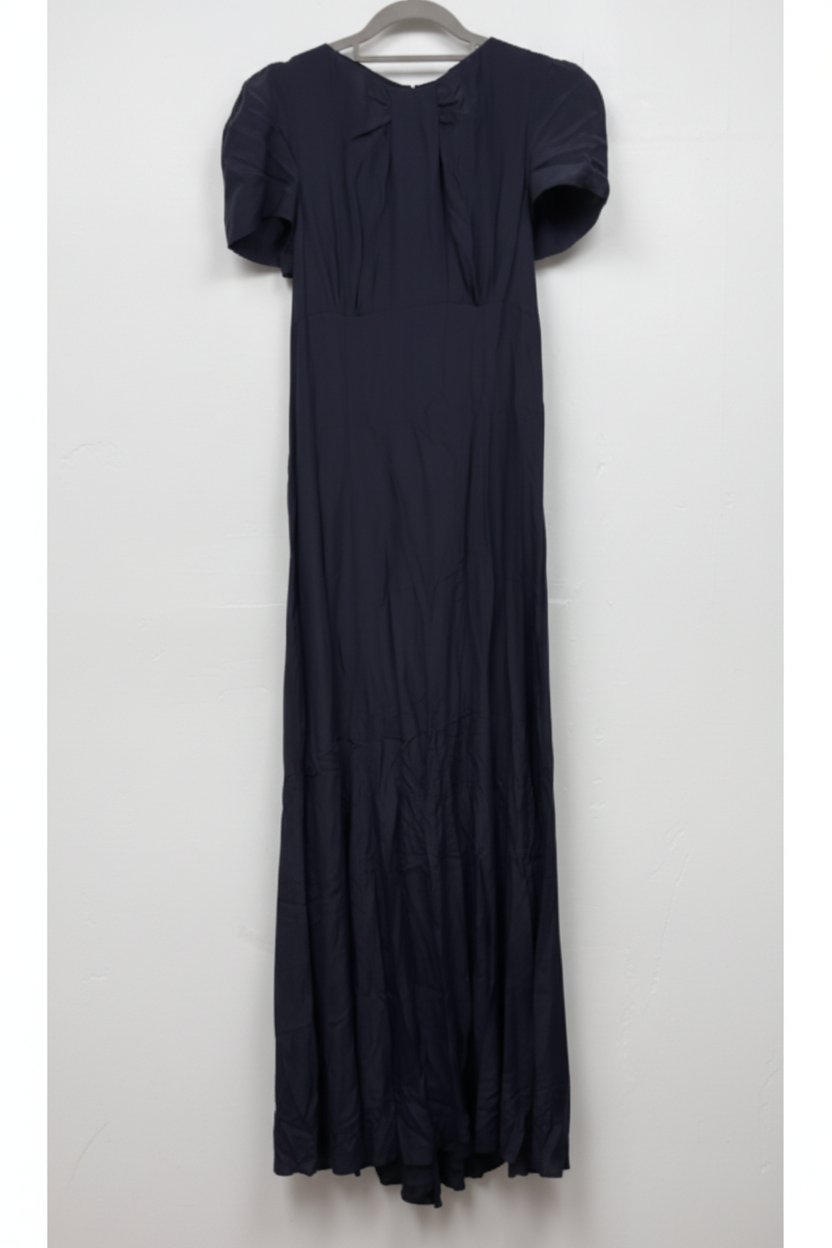 8 by YOOX blue acetate and silk maxi dress – product image 5