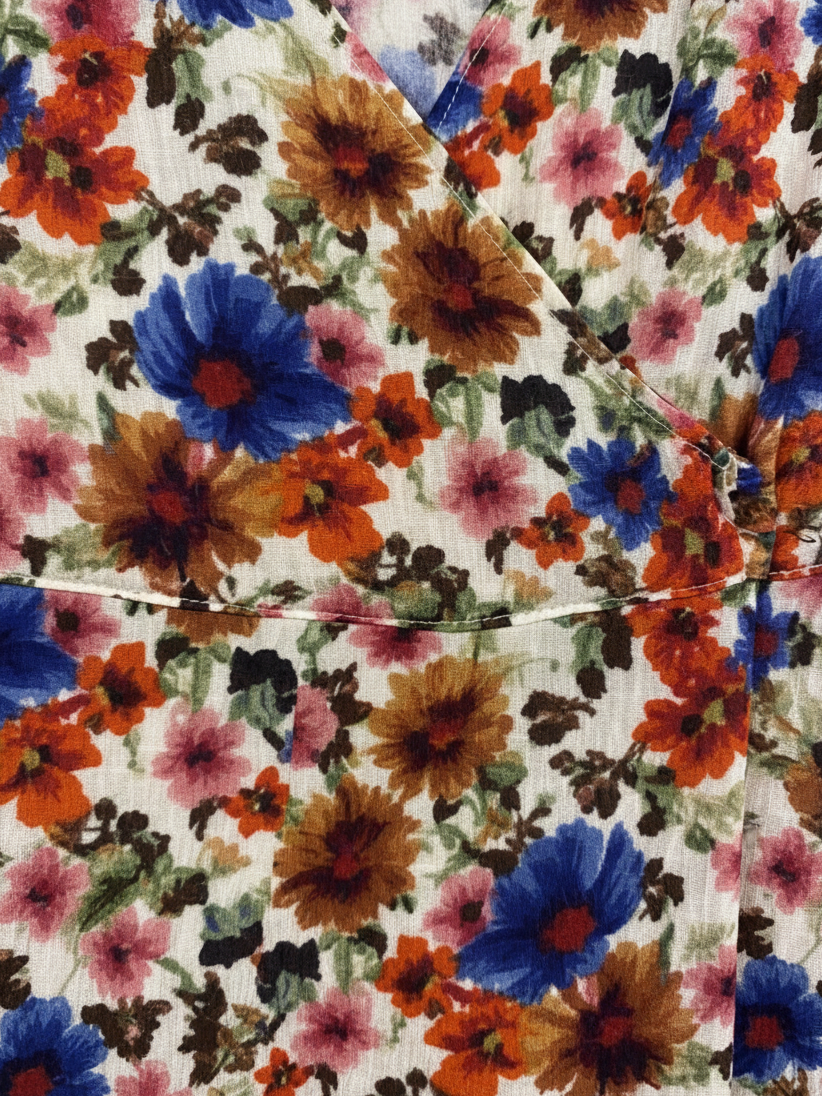 NAF NAF Labougie Multicolour Floral Wrap-Effect Mini Dress β UK 8 β product image 5 of 10