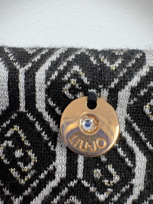 LIU JO Black and White Logo-Pattern Coat Dress – UK 12 – product image 6 of 11