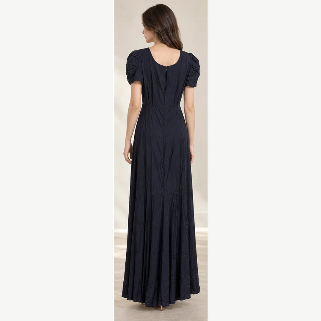 8 by YOOX blue acetate and silk maxi dress – product image 3