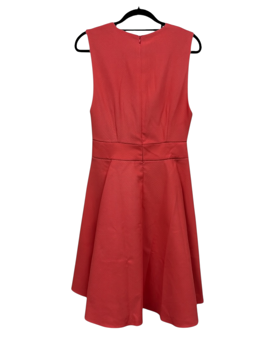 8 Essential Coral Wrap-Effect Sleeveless Dress IT 40 — photo 4