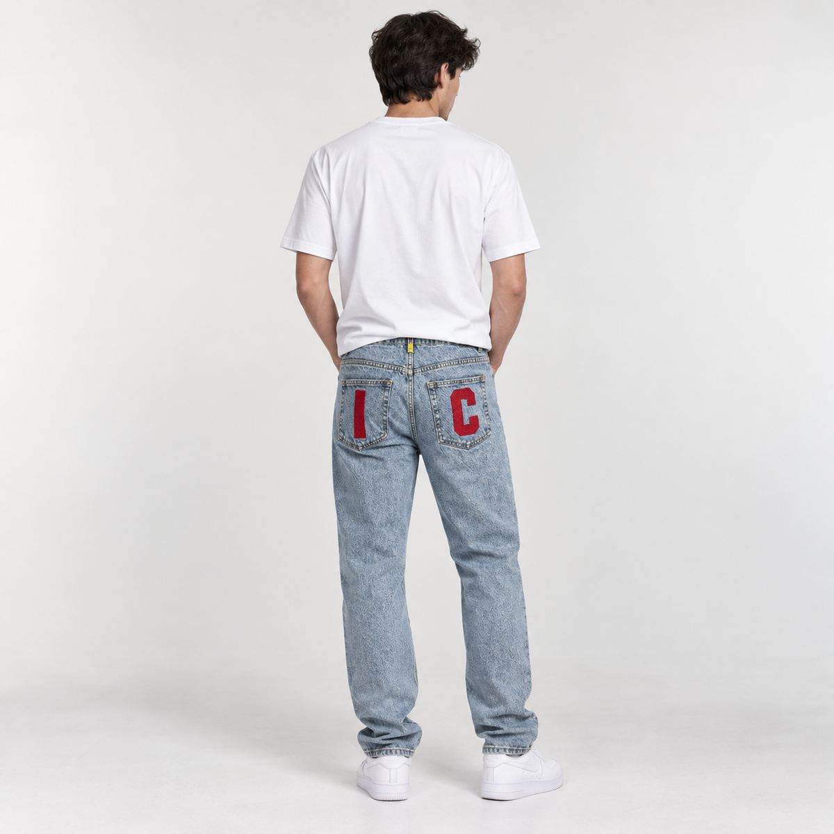 ICECREAM Running Dog Light Wash Blue Denim Jeans – W32