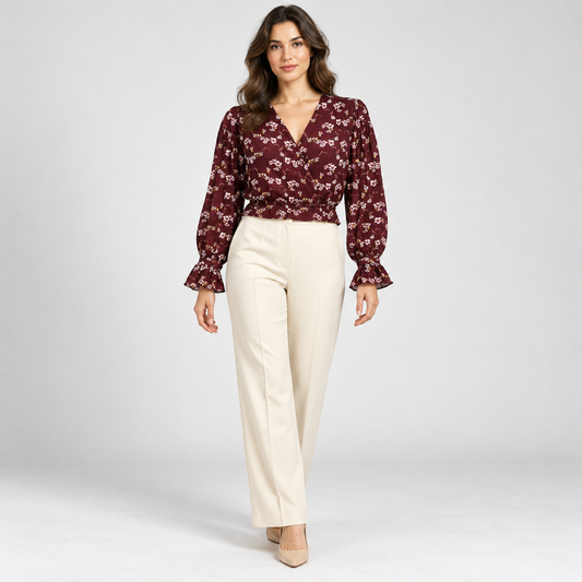 La Semaine Paris Bordeaux Floral SHIRIN Blouse – FR 36 — photo 1
