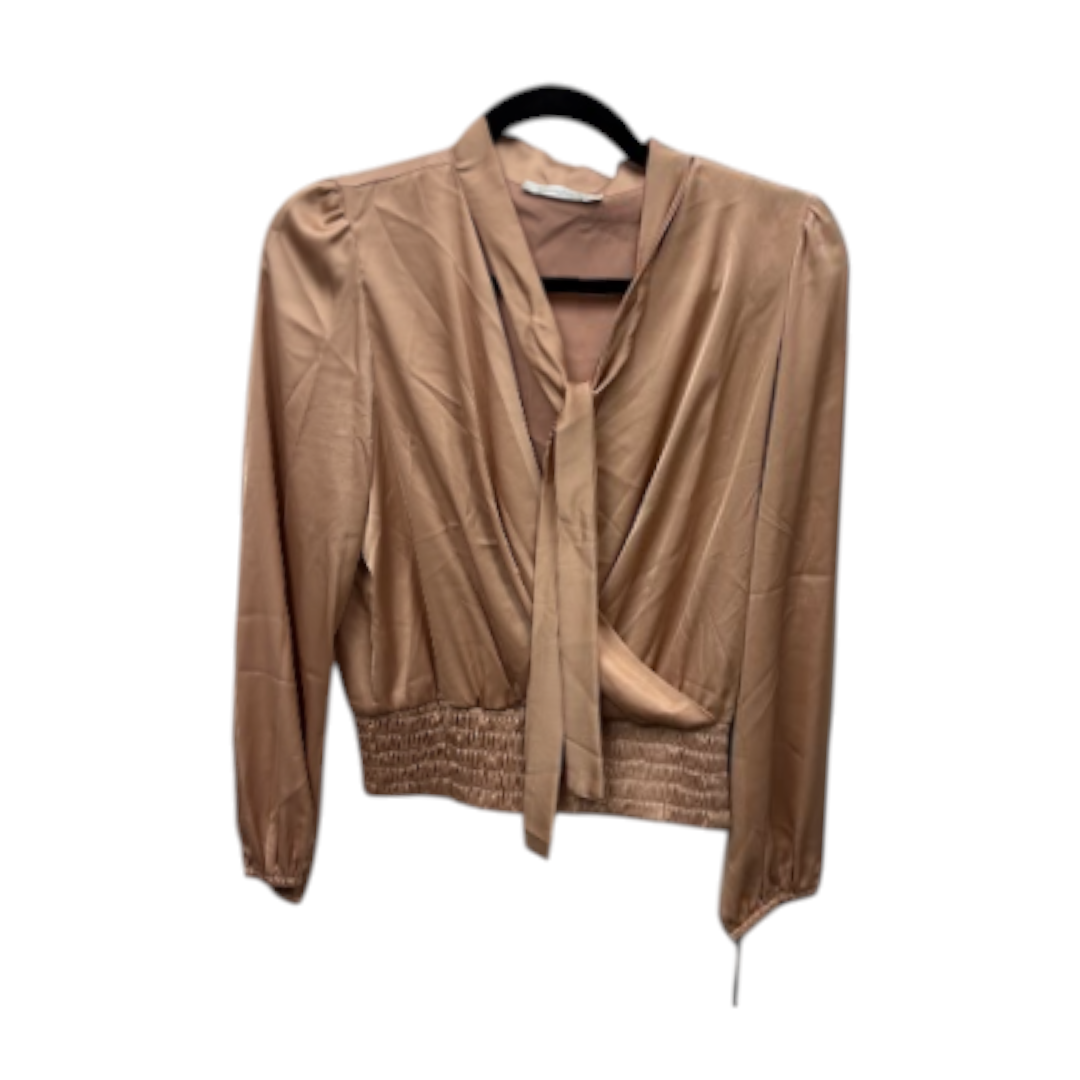 Biancoghiaccio Caramel Tie-Neck Blouse – IT 40 — photo 2