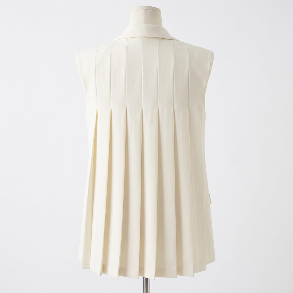 Twinset Milano White Sleeveless Gilet with Front Pockets – IT 42 — photo 3