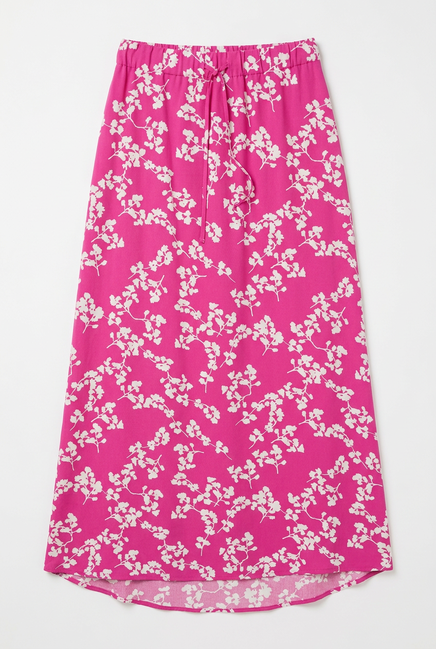 Threadbare Sherbet Pink Floral Maxi Wrap Skirt – UK 12