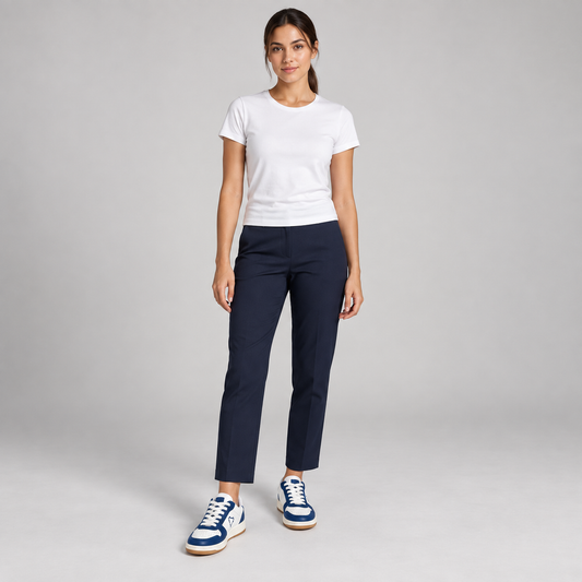PAQ White & Blue Eco Sustainable Low-Top Trainers – EU 40 – product image 1