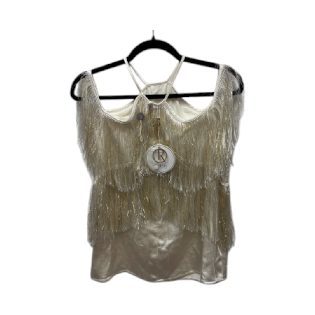 Relish Ivory Metallic Fringe Camisole Top – IT 44 – product image 2