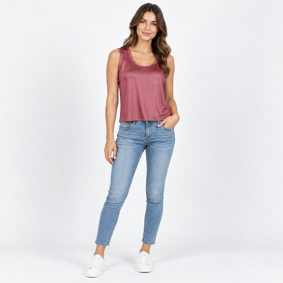 Vicolo Dark Pink Sleeveless Top – XL — photo 1