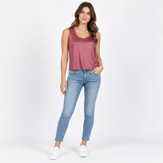 Vicolo Dark Pink Sleeveless Top – XL — photo 1