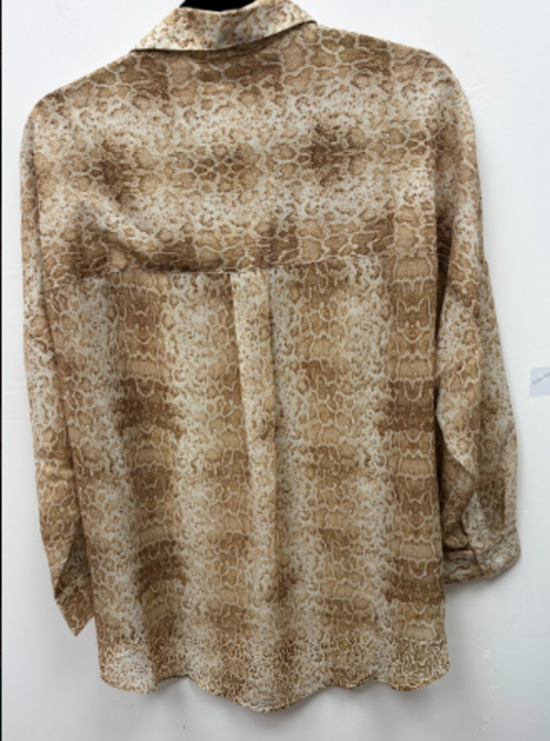 French Connection Snake Print Popover Blouse – S — photo 3