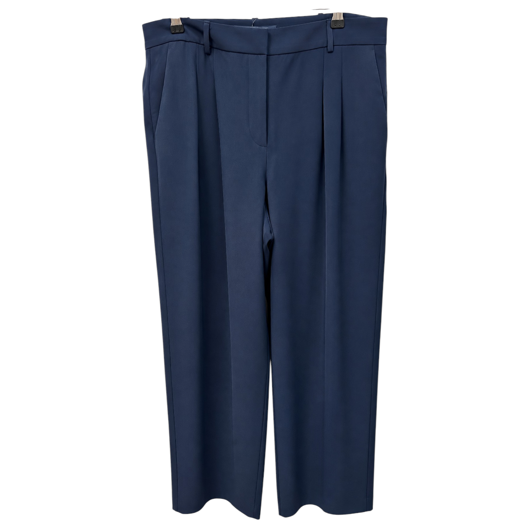 Front view — French Connection Marine Harry Wide-Leg Suiting Trousers Size 16/18.