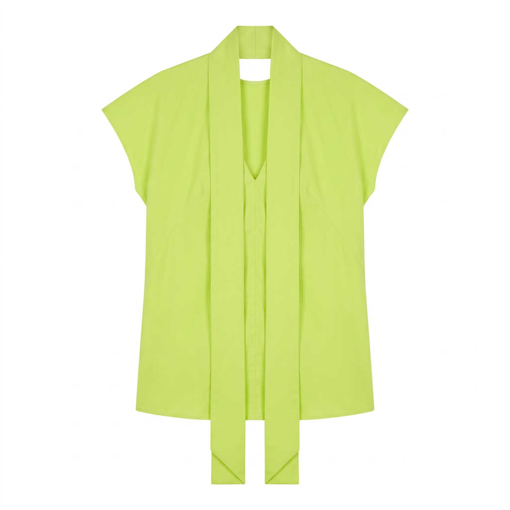 Liviana Conti Lime Green Longline Tunic IT 42 — photo 3
