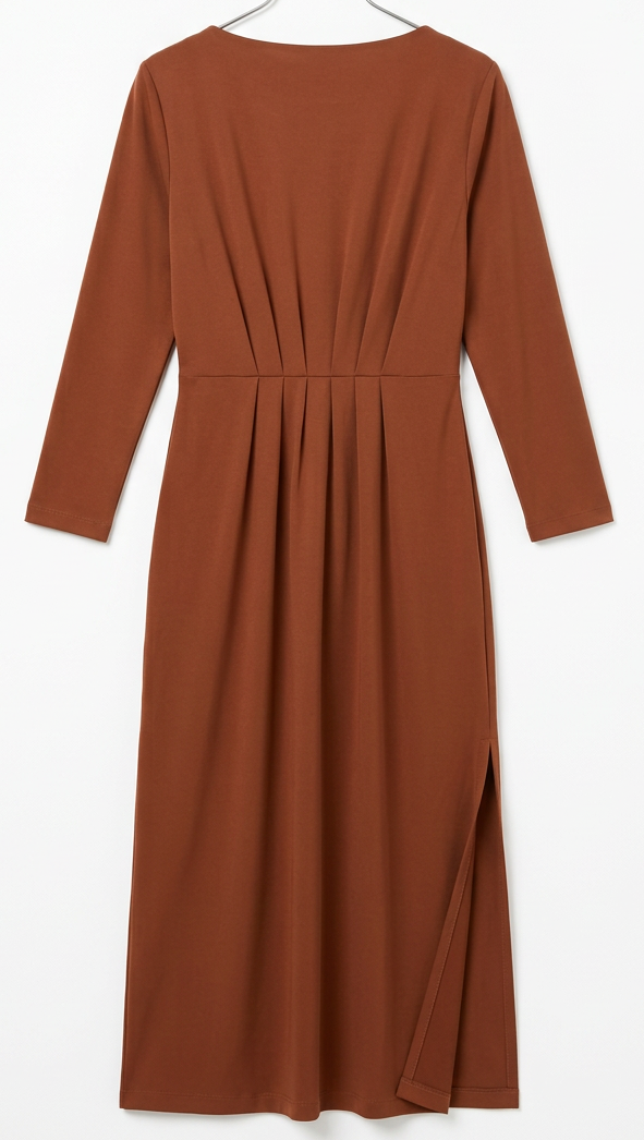 NIŪ Ambra Asymmetric Draped Midi Dress – M — photograph 3