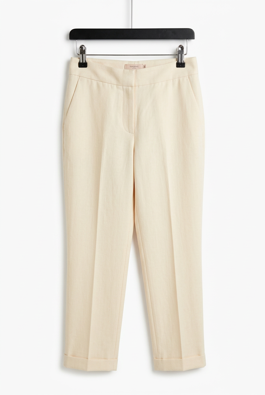 Twinset Milano Avorio Ivory Cropped Trousers – IT 40 — photo 3