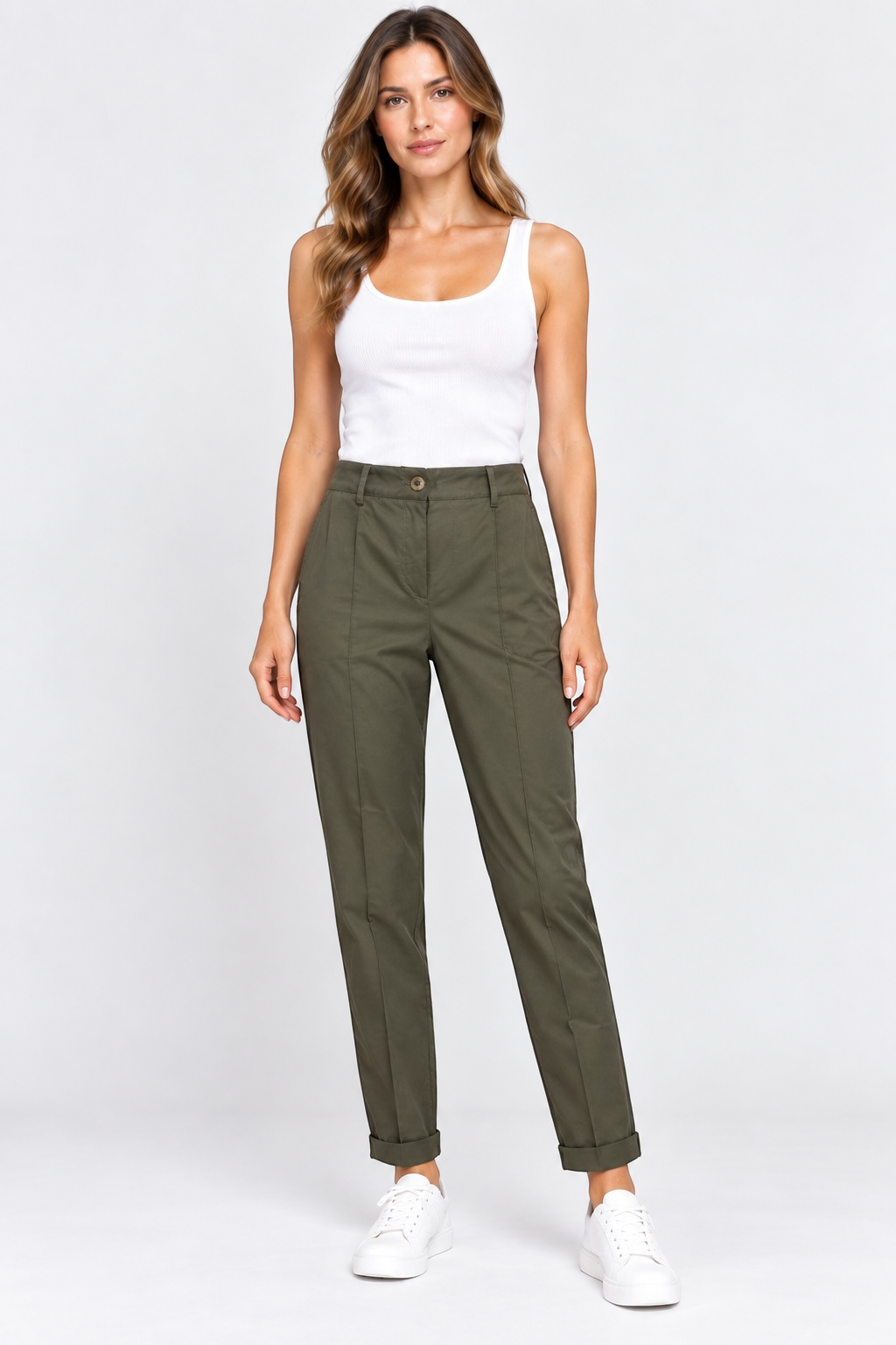 Biancoghiaccio Olive Trousers – IT 42 — photo 1