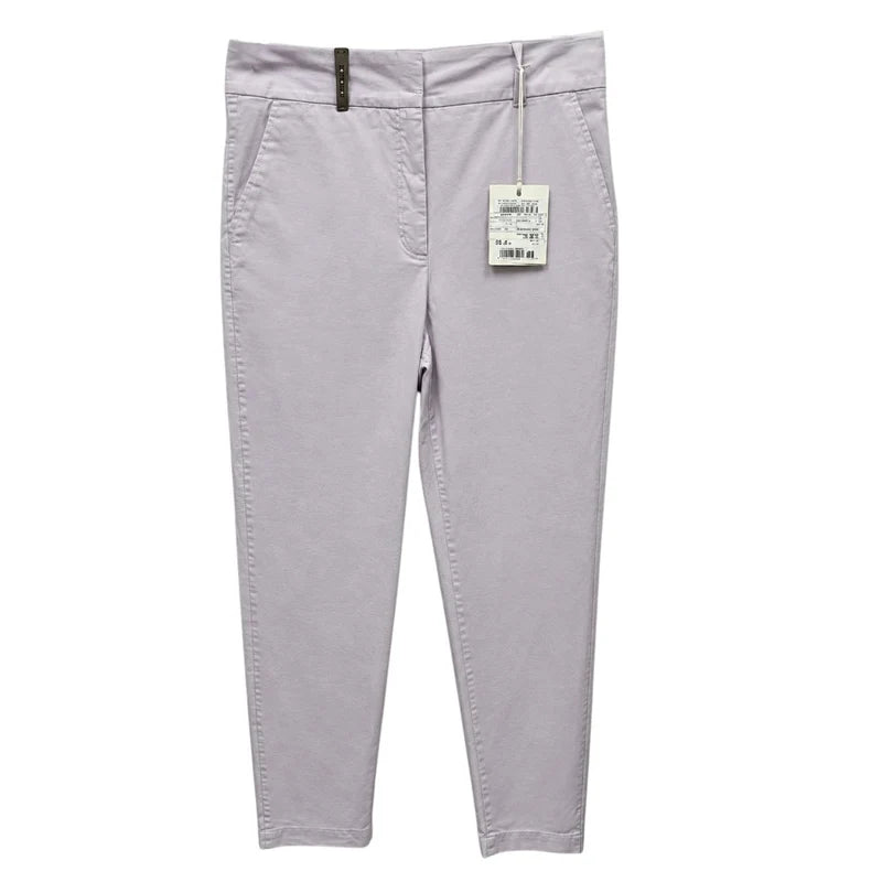 Front view — Peserico Blue Tailored Trousers – IT 40.