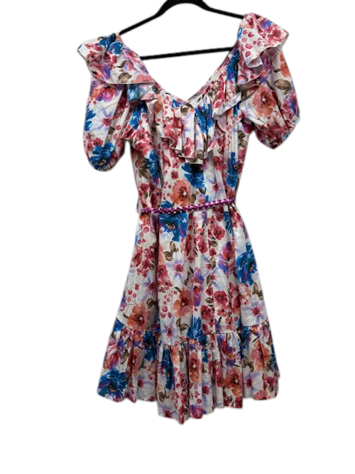 Aniye By Rafa Rainbow Floral Mini Dress – L — photograph 3