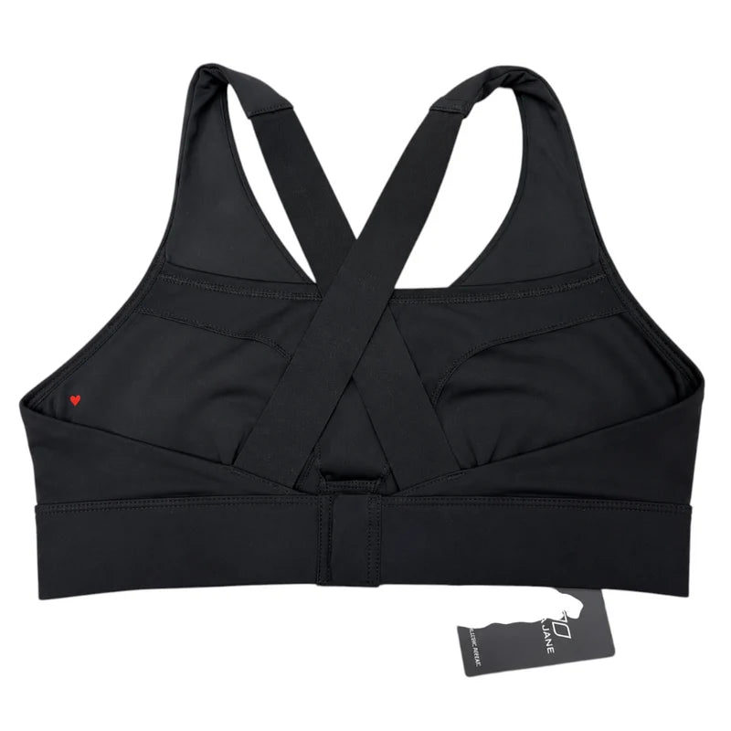 Back view — Lorna Jane Black Wrapped Nursing Bra – Size S.