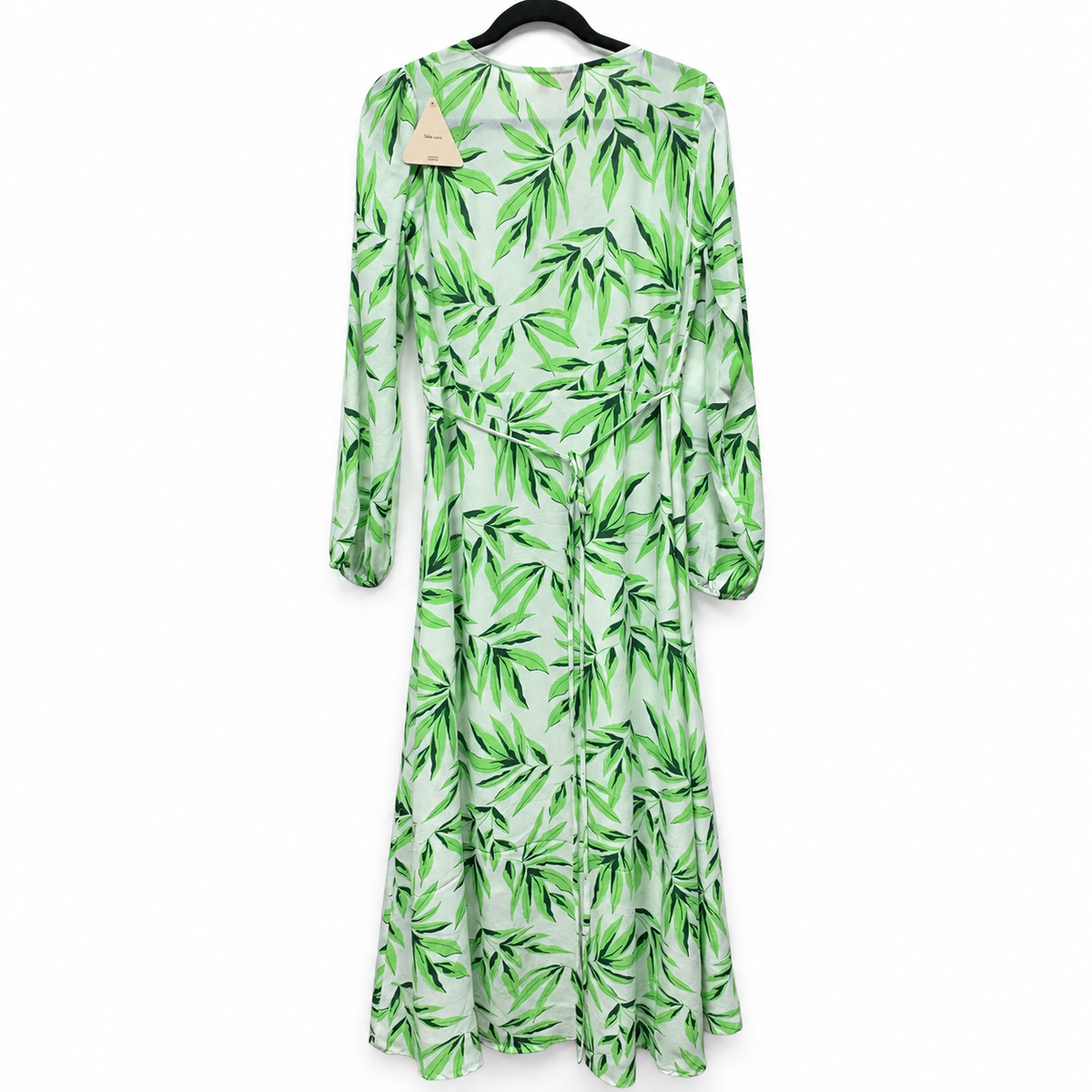 Back view — Dancing Leopard White Tropic Jagger Maxi Dress – Size 10.