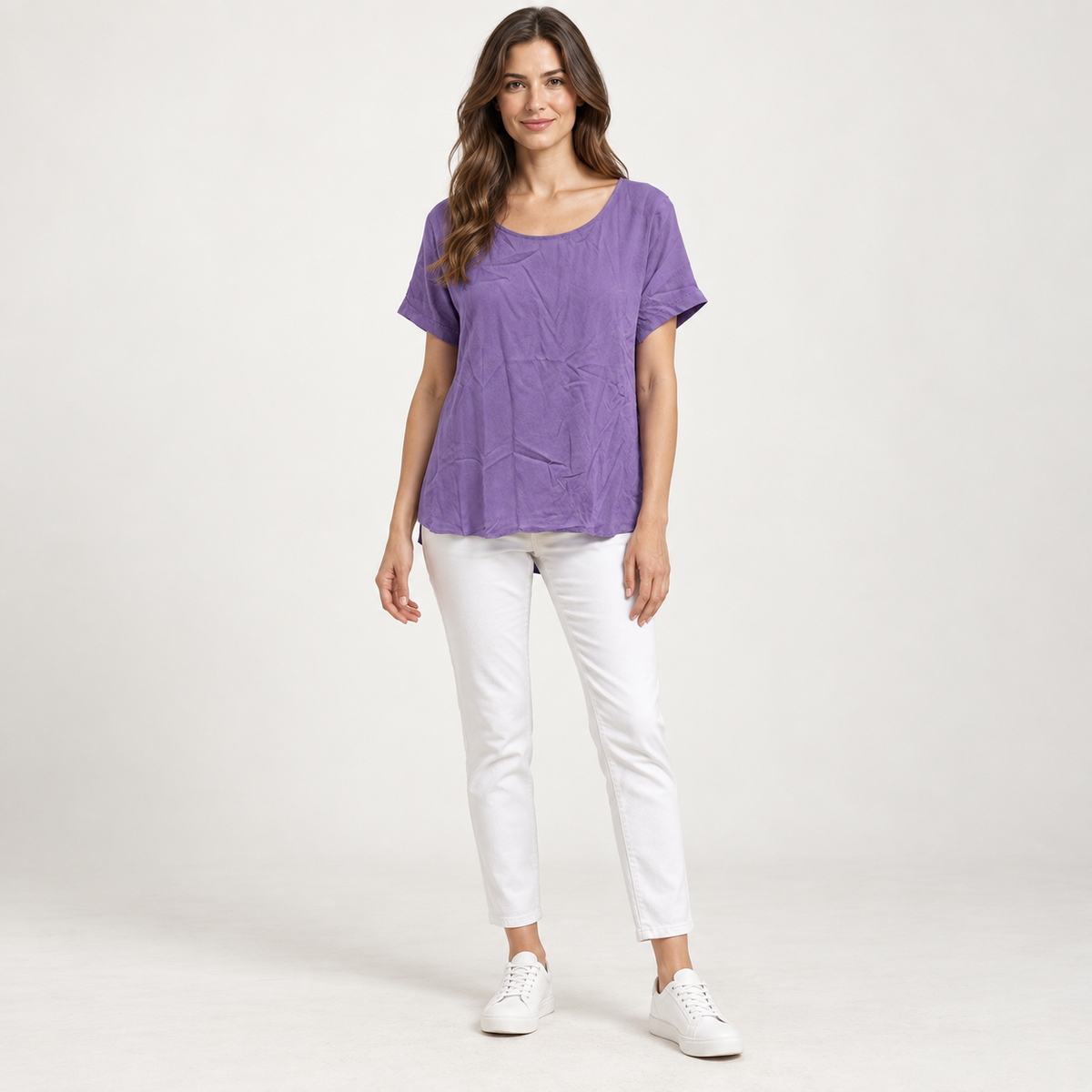Atos Lombardini Lavender Acetate & Silk Blouse – IT 38 — photo 1
