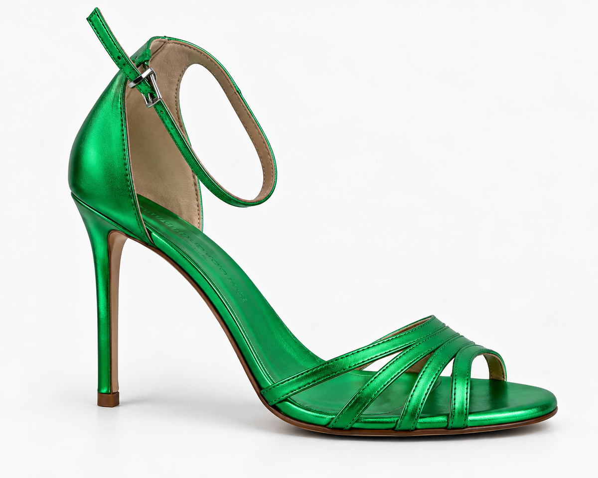 Sergio Levantesi Green Strappy Stiletto Heels – product image 5 of 15