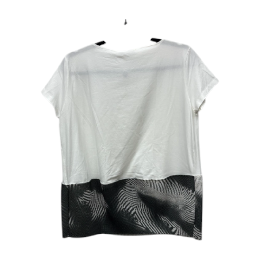 Back view — Stefano Mortari White Contrast-Panel Top – IT42.