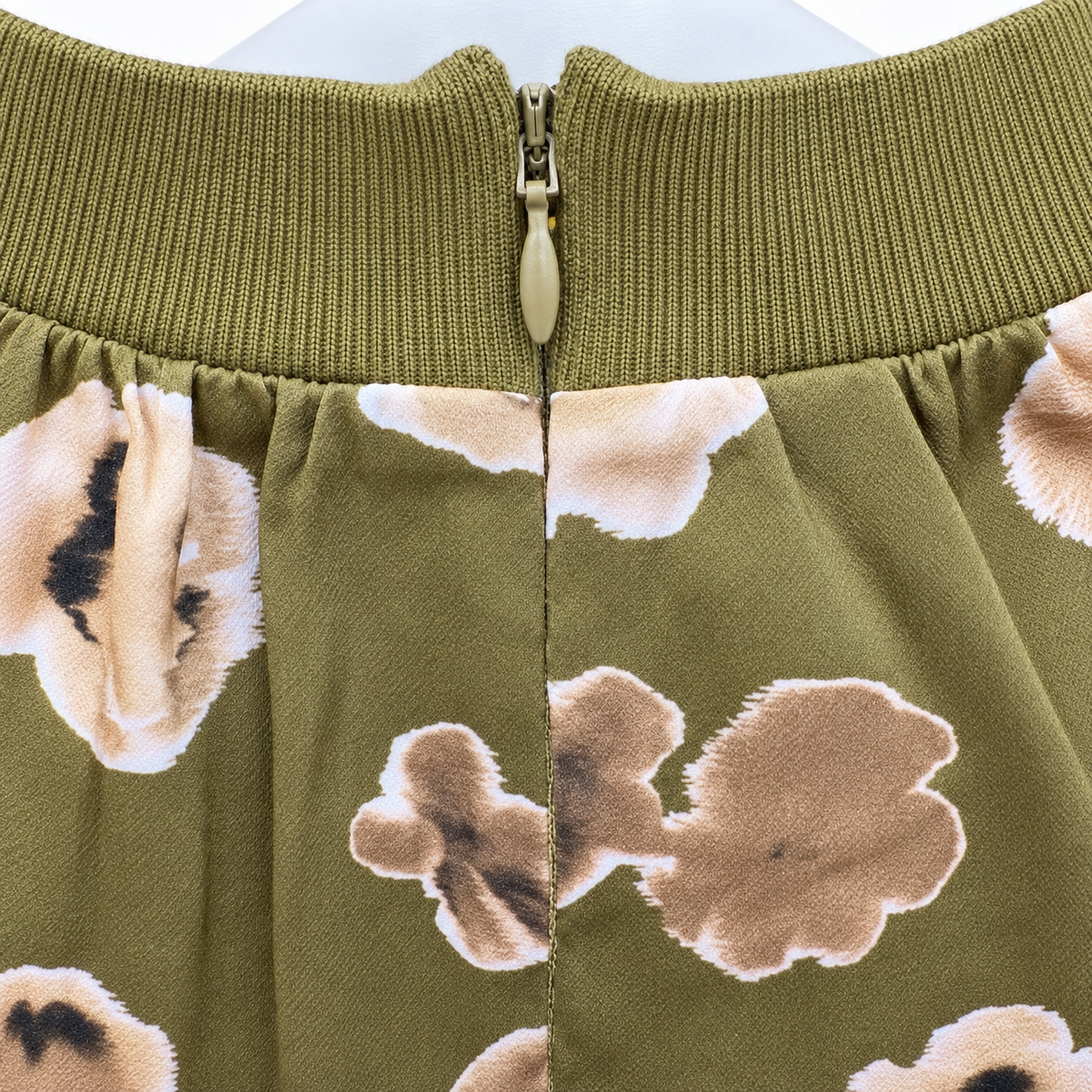Design detail close-up — French Connection Nutria Bronwen Aleeya Satin Top S.