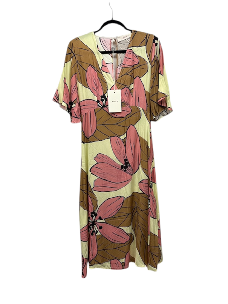 JUCCA Multicolour Floral Print V-Neck Dress – IT 38 — photo 3