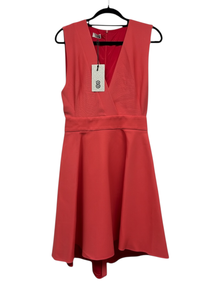 8 Essential Coral Wrap-Effect Sleeveless Dress IT 40 — photo 3