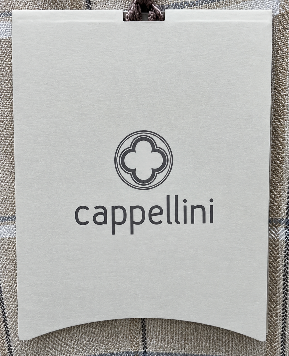 Cappellini Beige Check Linen Palazzo Trousers – Size 42