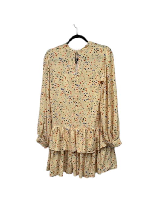 8 by YOOX Beige Multicolour Printed Tiered Dress – IT42 — photograph 4