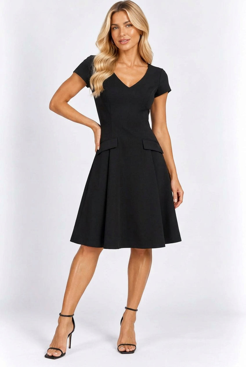 George Black Short Sleeve Pocket Dress – UK 16