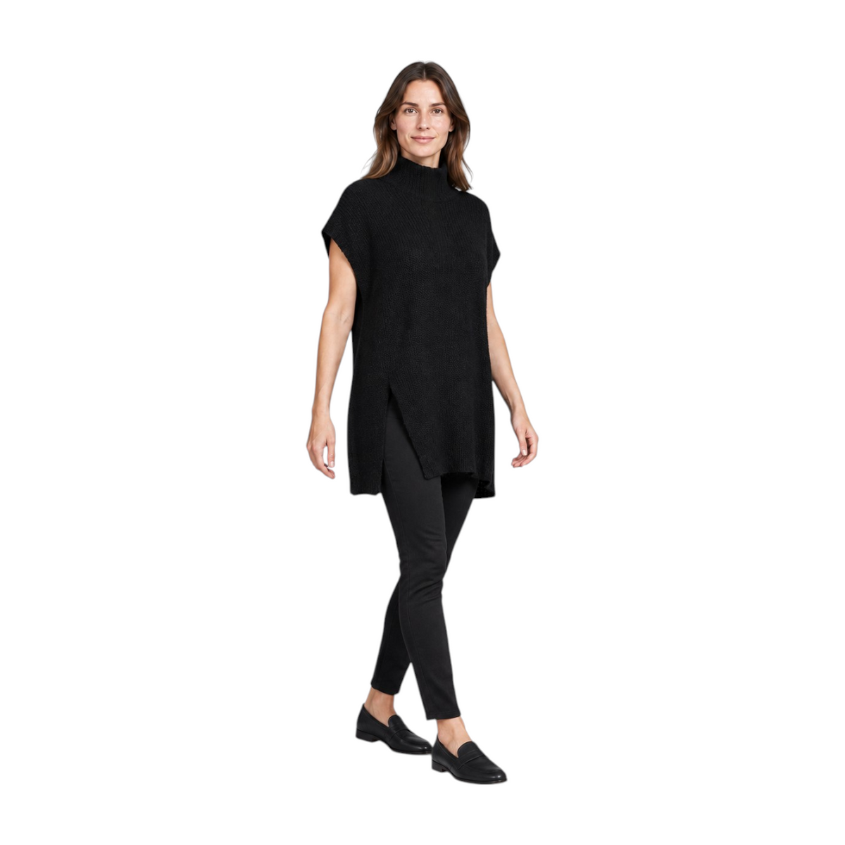 Caractère Black Cashmere-Blend Knitted Tunic – S — photo 2