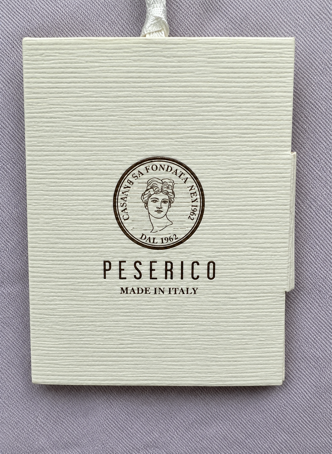 Retail tag showing product reference — Peserico Blue Tailored Trousers – IT 40.