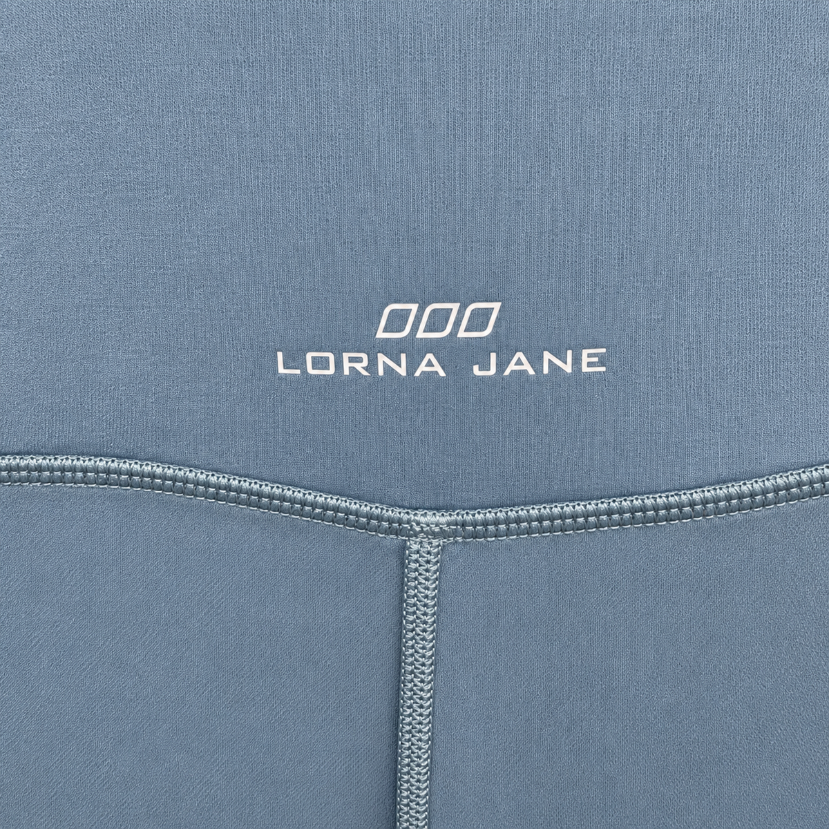 Design detail close-up — Lorna Jane Washed Deep Arctic Leggings – S.