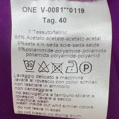 1 ONE Purple Long-Sleeve Blouse – IT 40 — photo 7