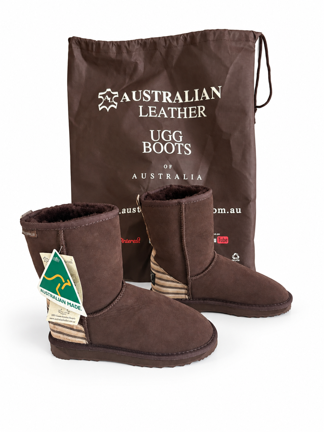 “Australian Leather” UGG Boots – Chocolate Brown Suede – UK 4.5 / EU 37 – BNWT