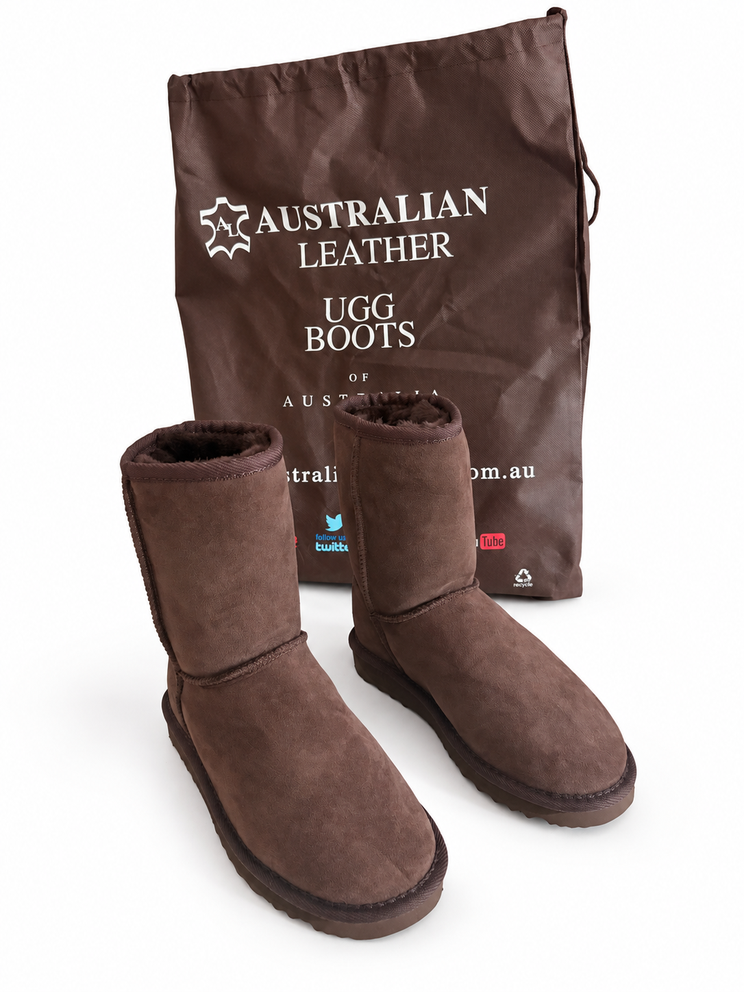 “Australian Leather” UGG Boots – Chocolate Brown Suede – UK 3.5 / EU 36 – BNWT