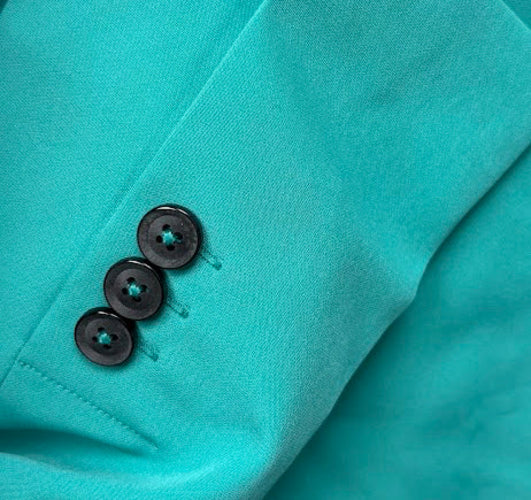 French Connection Jaded Teal Echo Crepe Blazer – S — photo 7