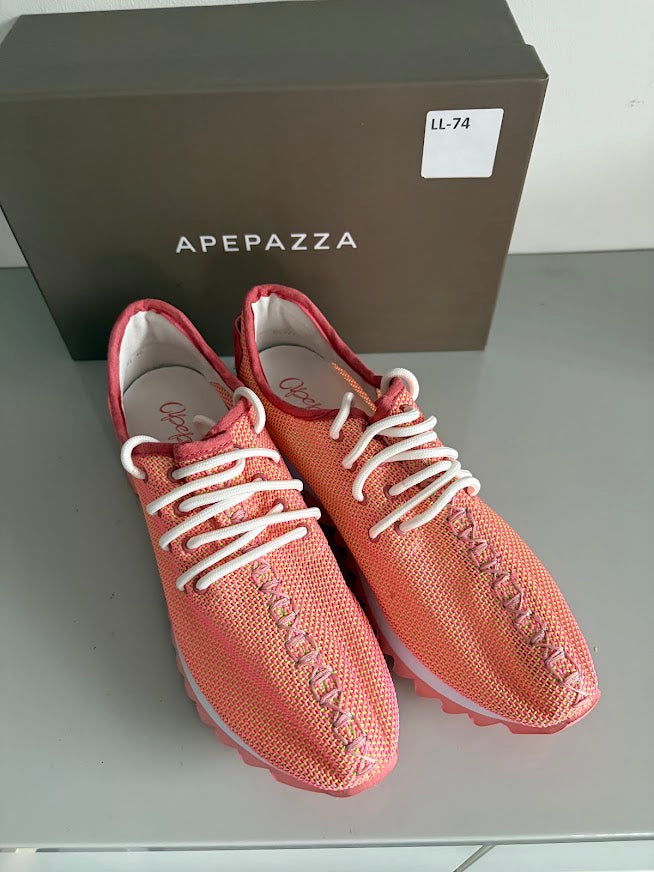 Apepazza Dusty Coral Bicolour Mesh Trainers – EU 40