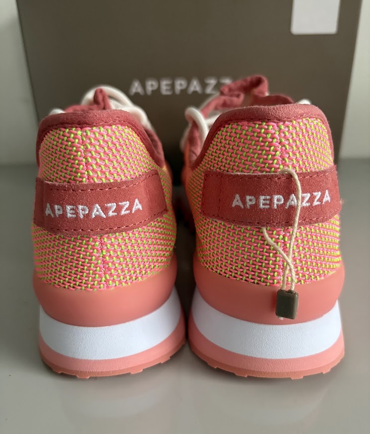 Apepazza Dusty Coral Bicolour Mesh Trainers – EU 40