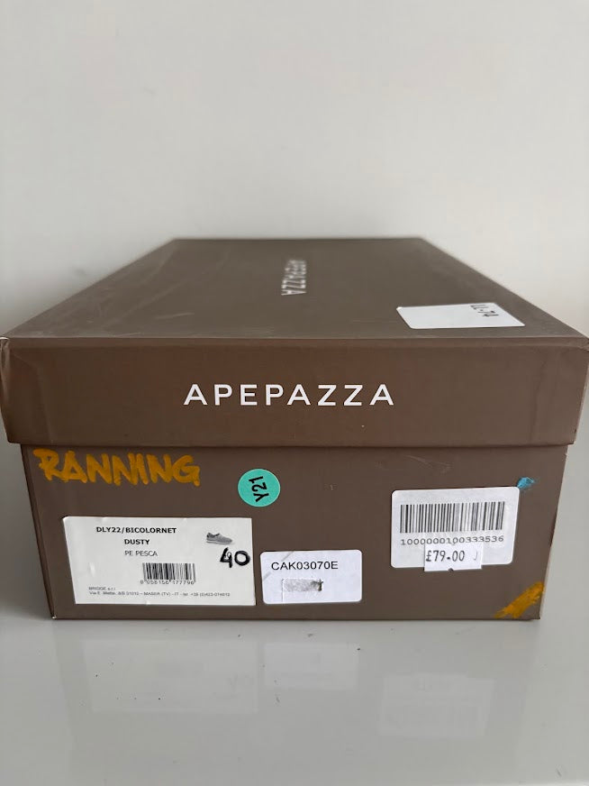 Apepazza Dusty Coral Bicolour Mesh Trainers – EU 40