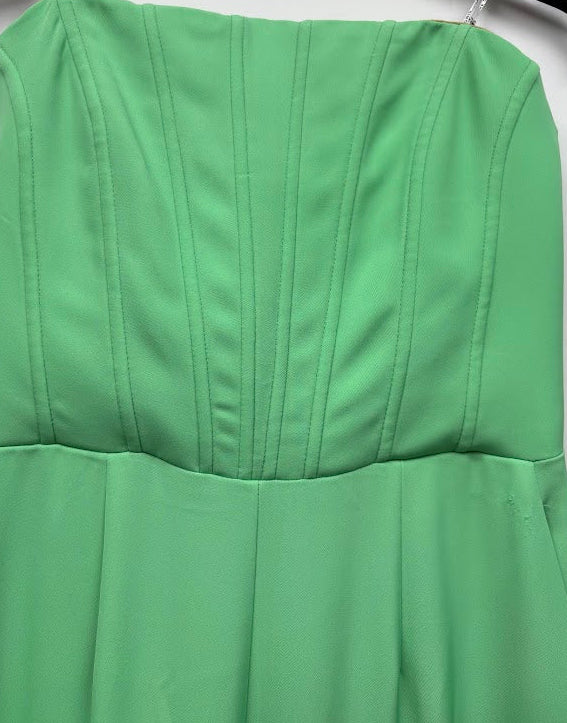 Simona Corsellini green strapless wide-leg jumpsuit