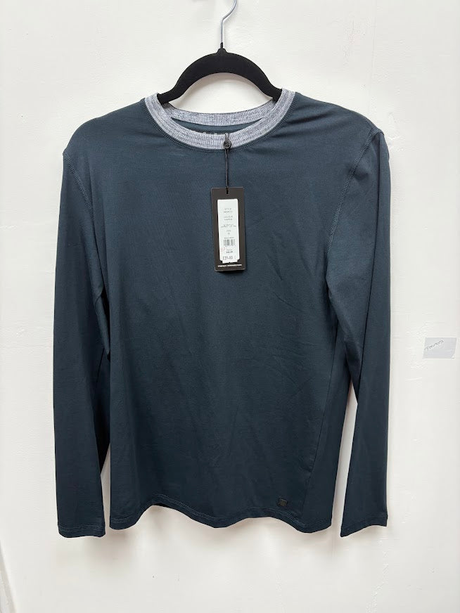 Front view — French Connection Marine Stretch Jersey Long Sleeve Tee – S / XS.